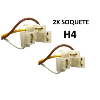 Kit 2 Chicote 3 Vias Soquete Farol Universal Com Fio 1,5m em Oferta na Shopee