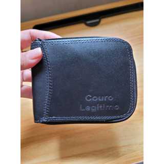 Carteira Masculina Couro Legítimo com Zíper Porta Cartões RG e Dinheiro em Oferta na Shopee