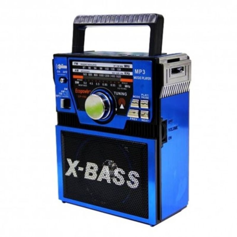 Rádio Portátil Bivolt com Bateria | USB SD | FM AM | Gravador de Rádio