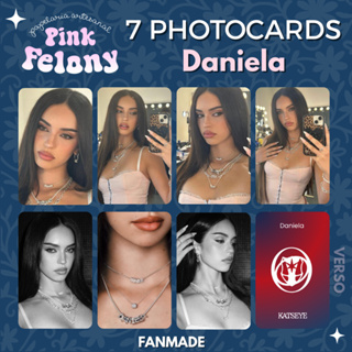 photocards fanmade daniela katseye frente e verso variados gabriela em Oferta na Shopee