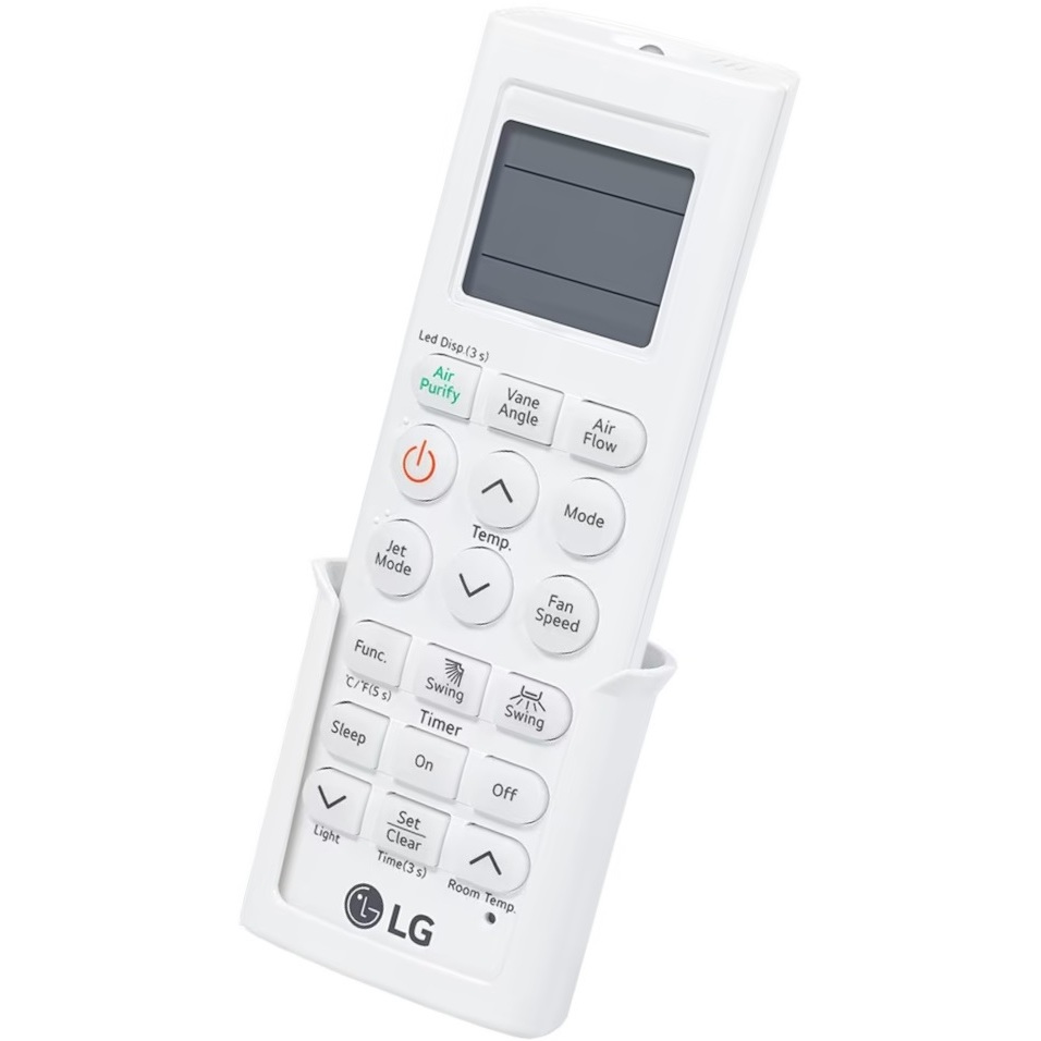 CONTROLE ORIGINAL LG AKB75735403 COM SUPORTE DE PAREDE SERVE TODOS MODELOS DE AR CONDICIONADO LG CICLO FRIO PWLSSB21C