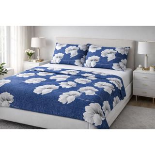 Jogo de Lençol 4 Peças 400 fios Tamanho Queen luxo premium, Estampas ( borboletas, florais e etc ) em Oferta na Shopee