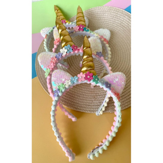 Tiara  Orelhas Unicórnio em Oferta na Shopee