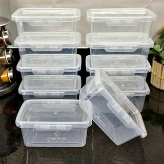 kit 10 Pote Marmita Gl Mix com Travas Laterais 900ml BPA FREE  Alimentos organizadores de Congelador