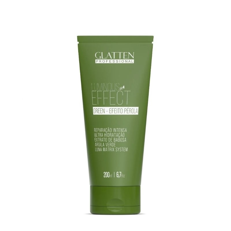 Matizador Green Efeito Pérola Luminous Effect Glatten, Linha Profissional.