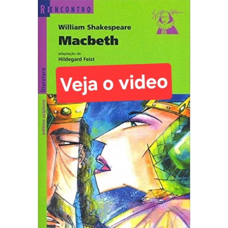 (Veja o vídeo)- Livros USADOS: Macbeth- William Shakespeare|Tradução e Adaptação de Hildegard Feist [Série Reencontro]