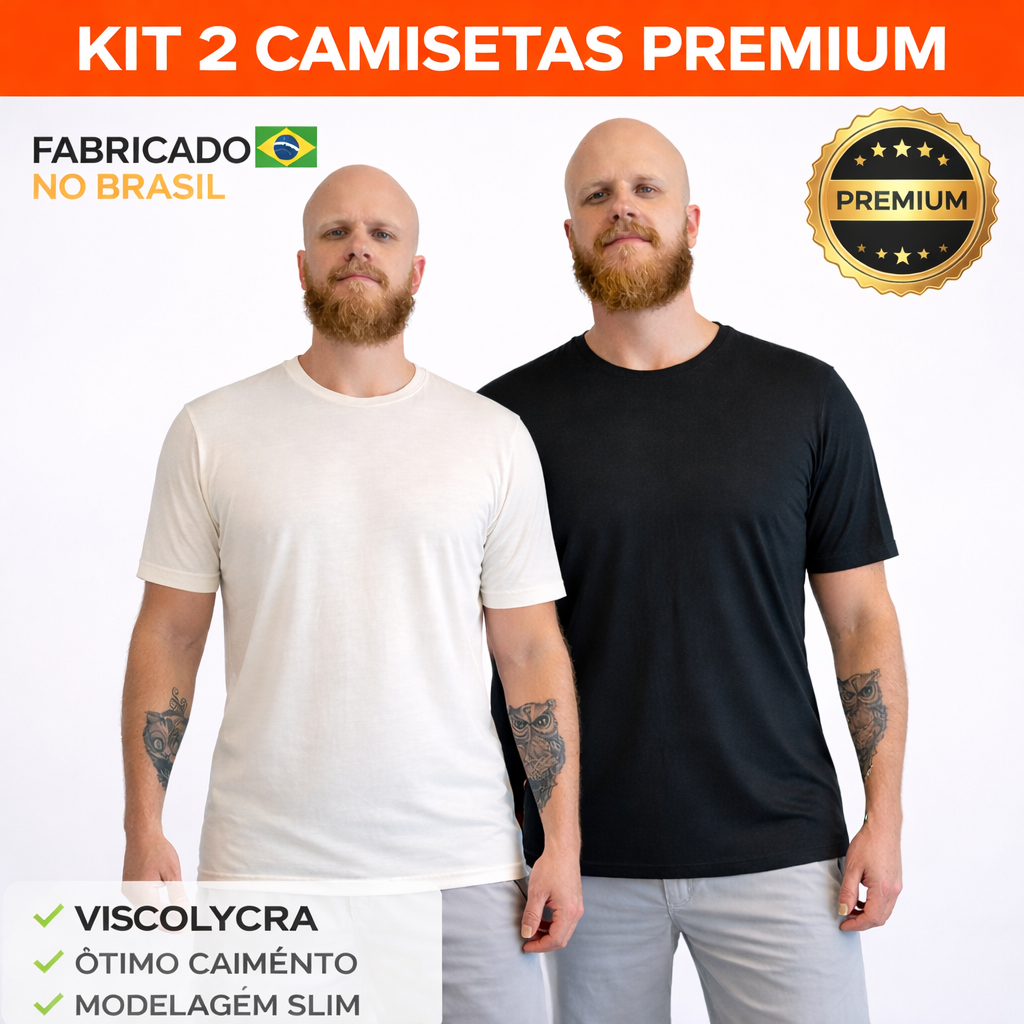 Kit 2 Camisetas Tecnológicas Anti Suor Masculina | Toque Macio | Slim e Confortável em Oferta na Shopee