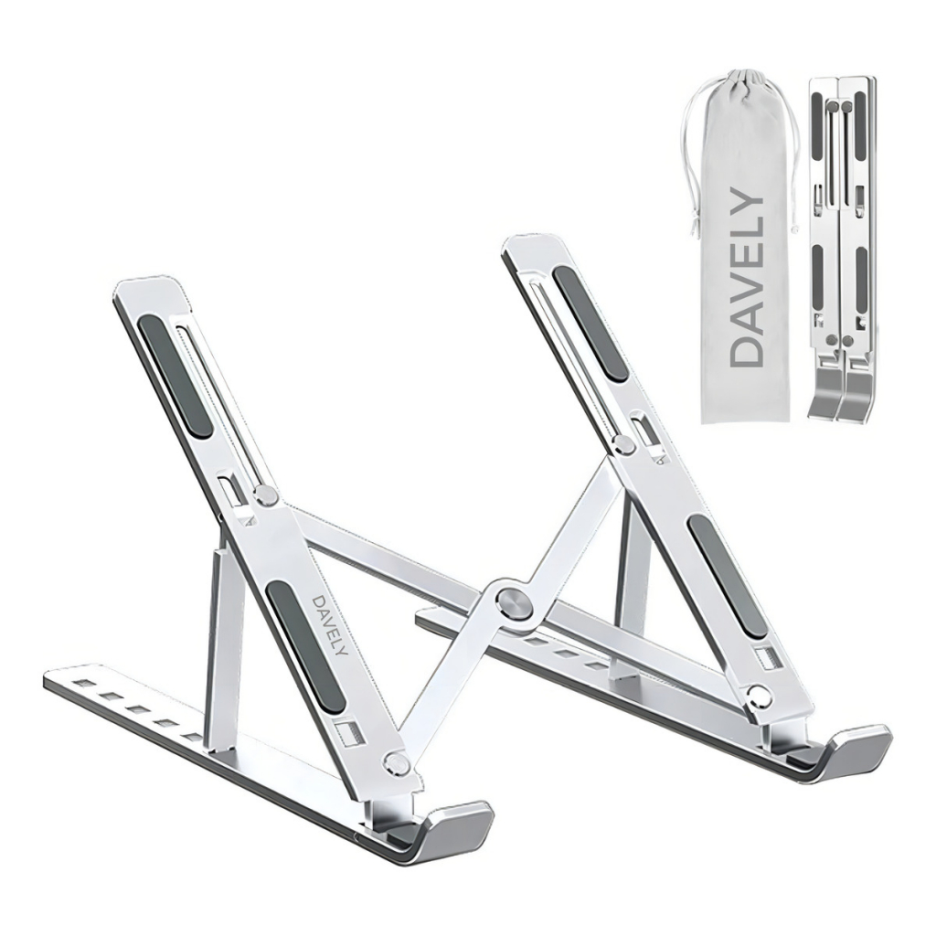 Base Plástica Suporte Para PC Notebook Portátil Articulado Dobrável Tablet Laptop Mesa