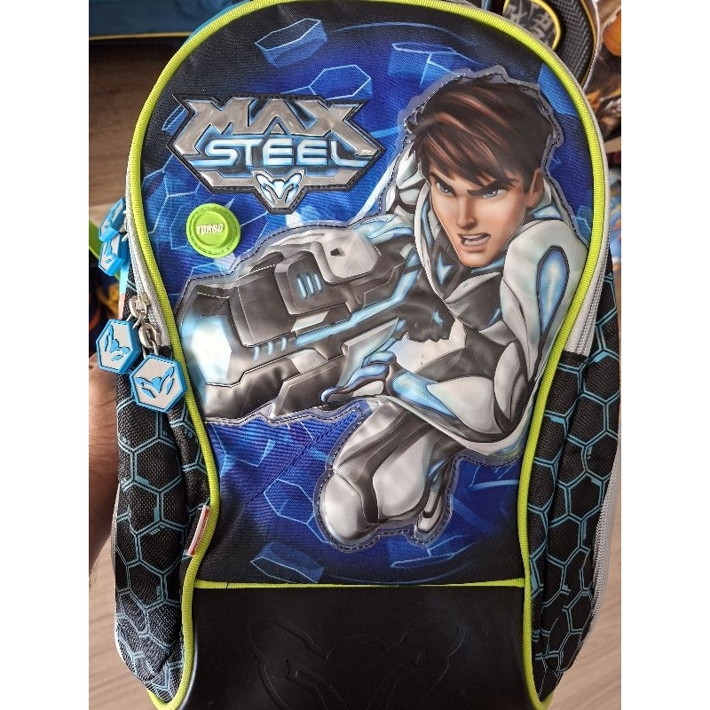 mochila max Steel antigo vintage raro anos 2000