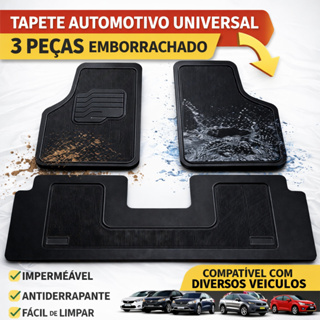 Tapete de Carro Renault Borracha Jogo Completo 3 Peças Todos os Modelos em Oferta na Shopee