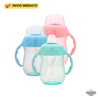 Copo Para Bebê Anti-vazamento Com Alça Bico Silicone Super Macio E Tampa Buba em Oferta na Shopee