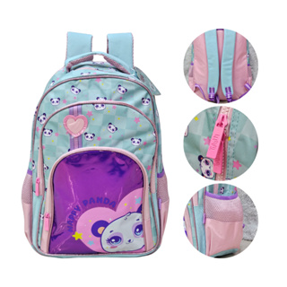 Mochila De Panda Com 3 Divisórias De Costas Escolar Com Alças em Oferta na Shopee