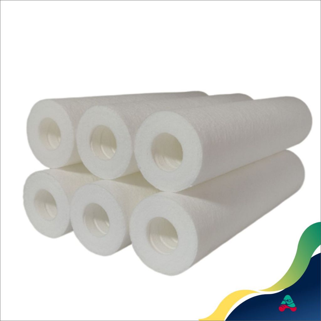 Kit 6 Refil de polipropileno para filtro cavalete, caixa d'água e pontos de uso 9 3/4" em Oferta na Shopee