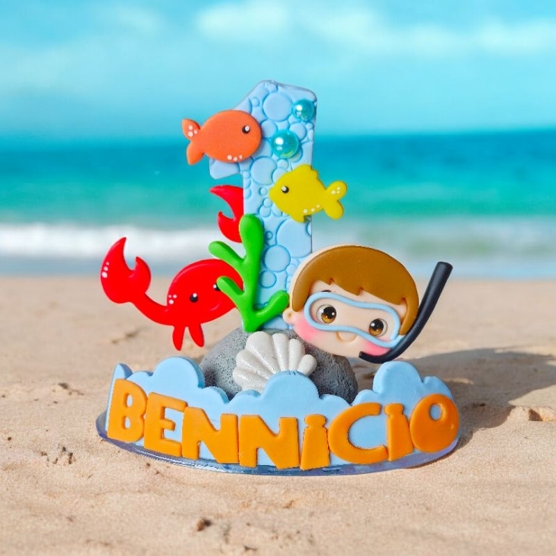 Vela de biscuit Fundo do mar em Oferta na Shopee