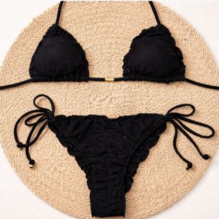 Biquíni Cortininha Feminino Ajustável Empina Bumbum De Amarração Com Bojo Removível Ripple Verão em Oferta na Shopee