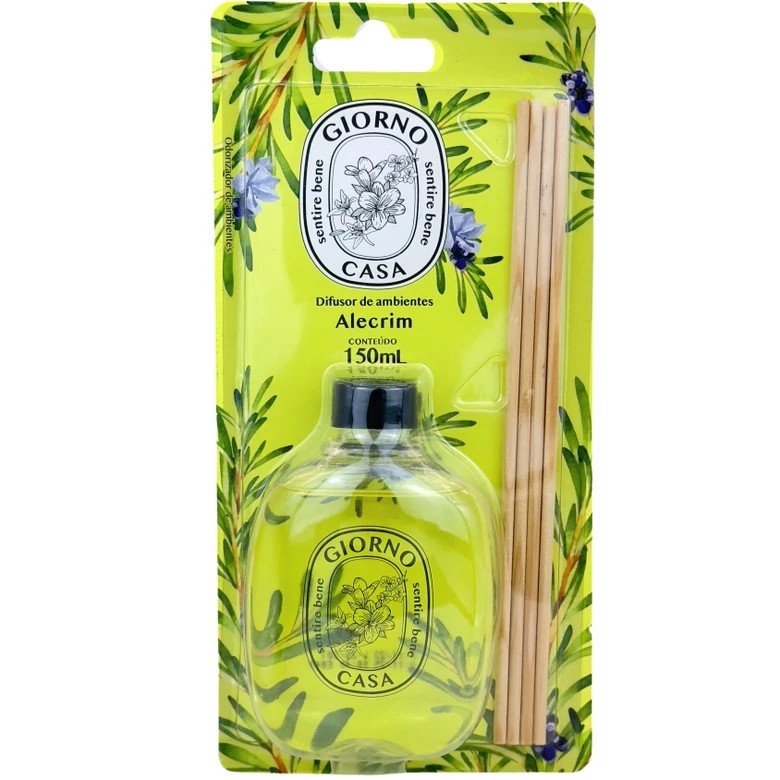 Difusor de Ambientes Giorno Casa Alecrim 150ml em Oferta na Shopee