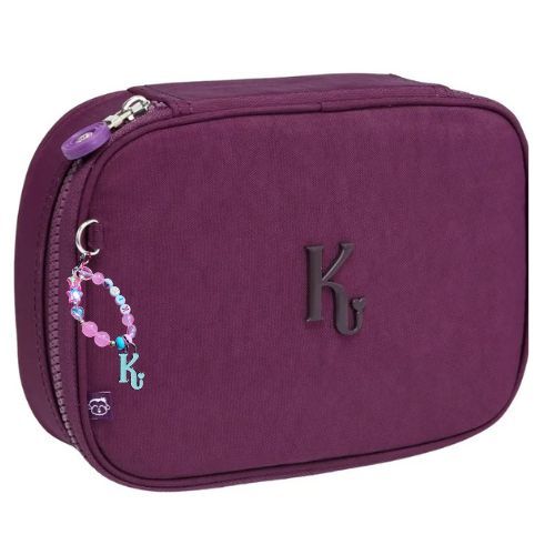 ESTOJO BOX QUADRADO FEMININO 1 ZIPER KIKA - KK2630-E em Oferta na Shopee