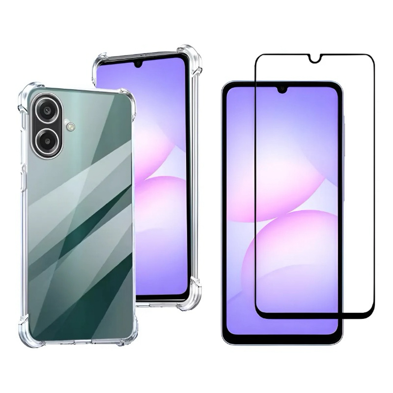 Capa Capinha + Película De Vidro 3d Para Samsung Galaxy A07