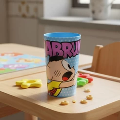 Copo Infantil Plástico Cascão 300ml