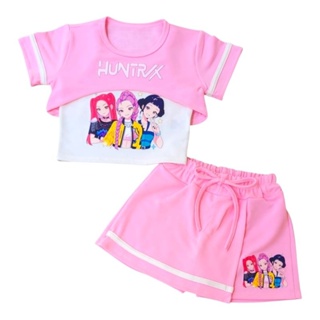 Conjunto Infantil Menina - Short Saia - Moda Infantil em Oferta na Shopee