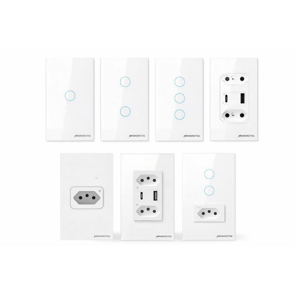 Smart Interruptor wifi alexa e google home nova digital em Oferta na Shopee