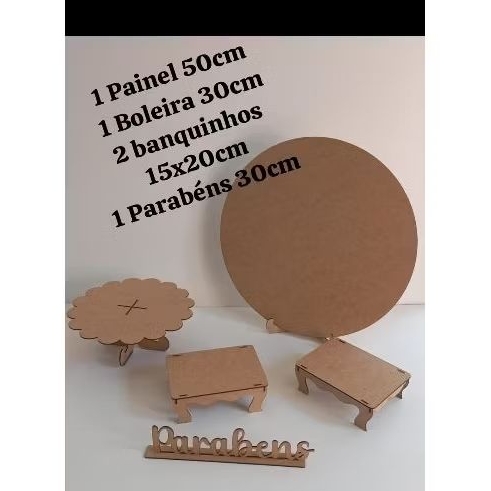 kit painel festa em mdf 5 peças ( vê descrição do produto)