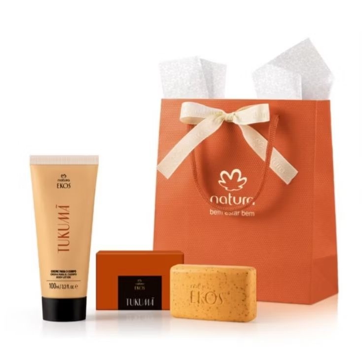 Presente Natura Ekos Tukumã – Kit com Creme Corporal + Sabonete Esfoliante