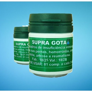 SUPRA GOTA 2 potes 15 caps em Oferta na Shopee