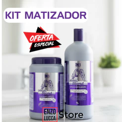 Kit Matizador Blond Shampoo 1L + Máscara 1L CBB Cosméticos