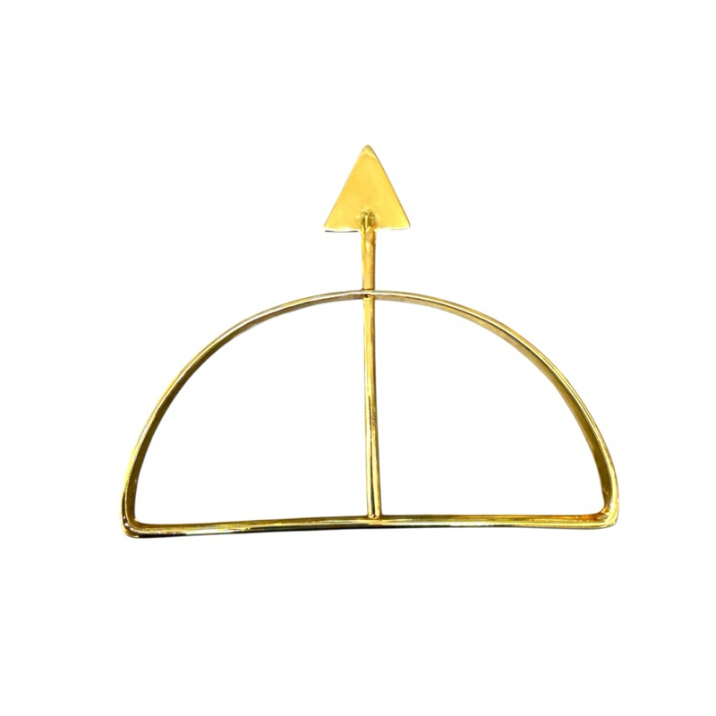 Ofa Luxo Dourado 15cm Oxossi/ Logun Ede/ Oxum- Candomblé Umbanda