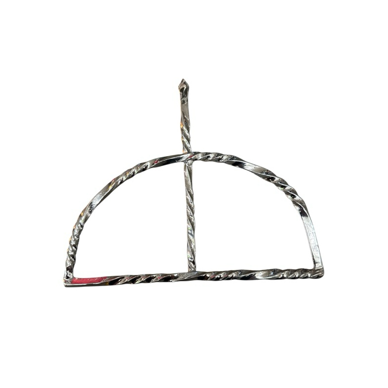 Ofa Torcido Luxo Prateado- 17cm Oxossi Candomblé Umbanda