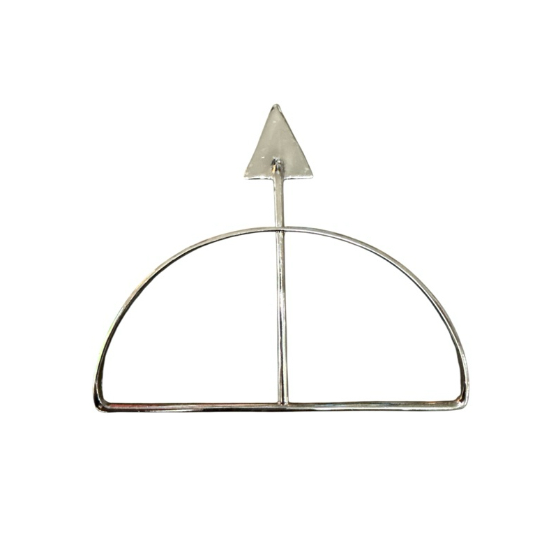 Ofa Luxo Prateado 15cm- Oxossi Candomblé Umbanda