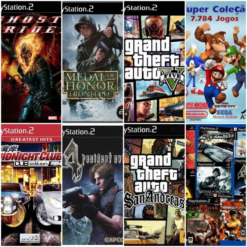 KIT COM 2 JOGOS DE PS2 – ESCOLHA DO CLIENTE