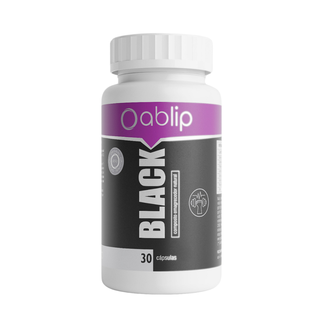 Ablip Black 30 Cápsulas | Suplemento Termogênico | Auxilia no Metabolismo e Controle do Apetite