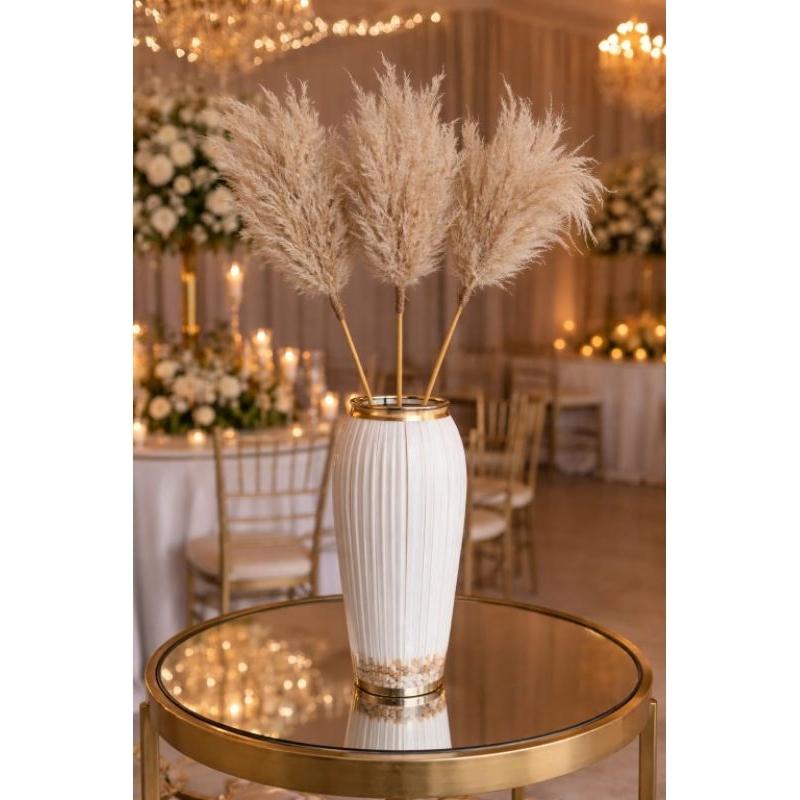 Mini pluminha capim dos pampas artesanal natural flores secas desidratado arranjo decoração em Oferta na Shopee