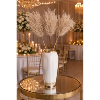 Mini pluminha capim dos pampas artesanal natural flores secas desidratado arranjo decoração em Oferta na Shopee