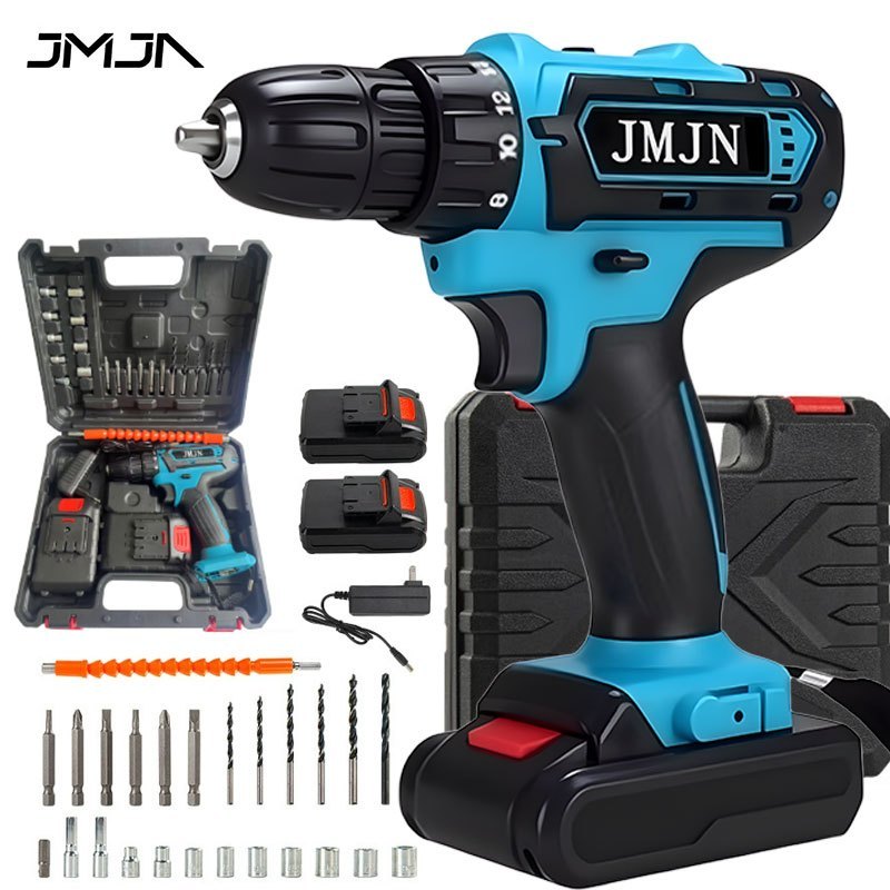 Kit Profissional JMJN Sem Fio para Construção e Montagem com 2 Baterias e Maleta em Oferta na Shopee