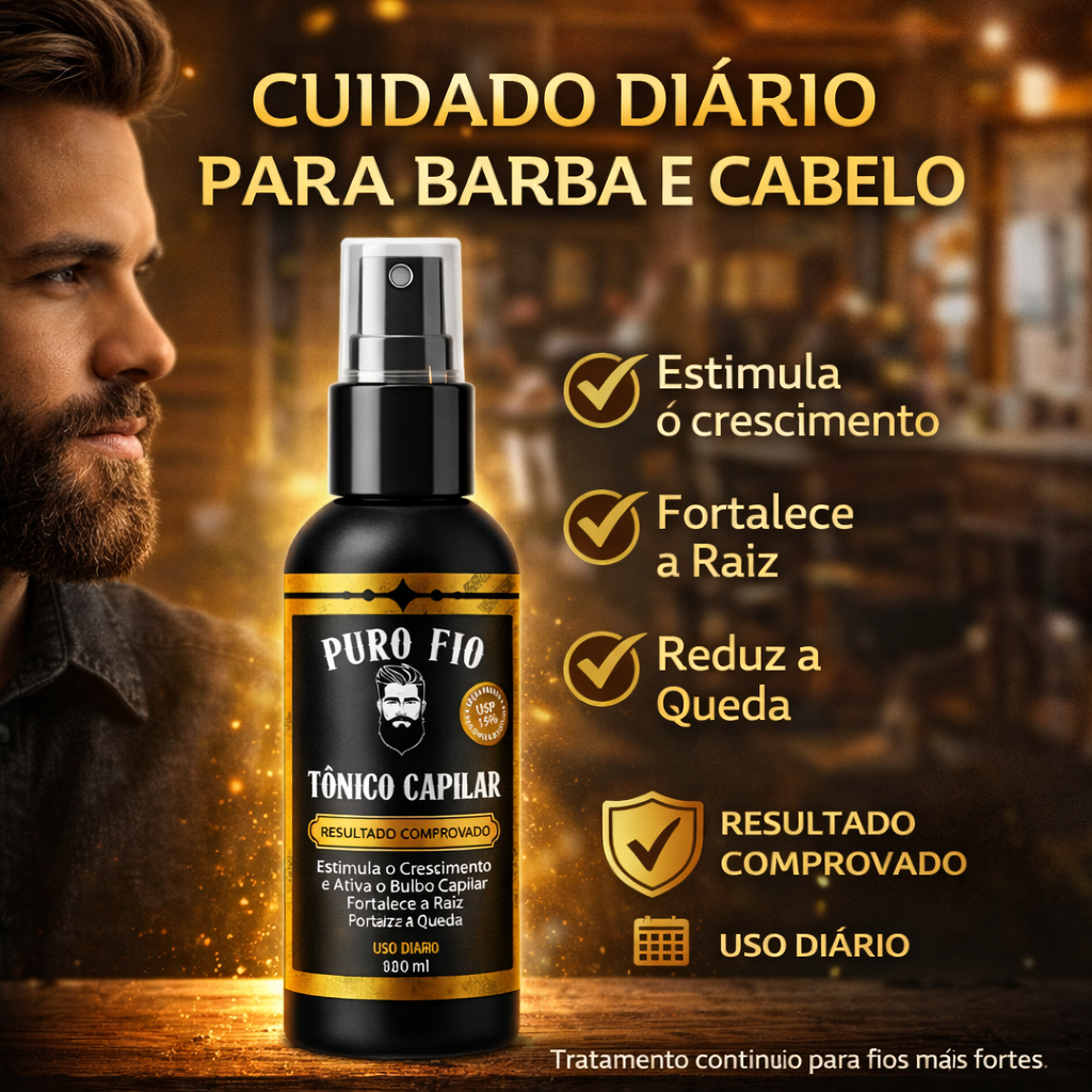 Tônico Capilar Cavanhaque Bigode Barba Cabelo Pro Barber Crescimento Fortalecedor antiquebra Envio Imediato