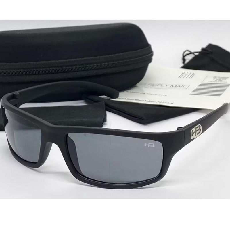 PROMOÇÃO - Óculos Solar Masculino Preto Fosco Corrida HB.4499 Would Esportivo Exclusivo Premium - Lançamento