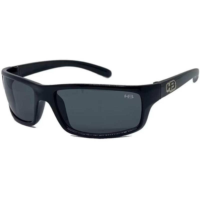 Óculos De Sol Quadrado Masculino HB.4499 Preto Brilho Promoção Lançamento