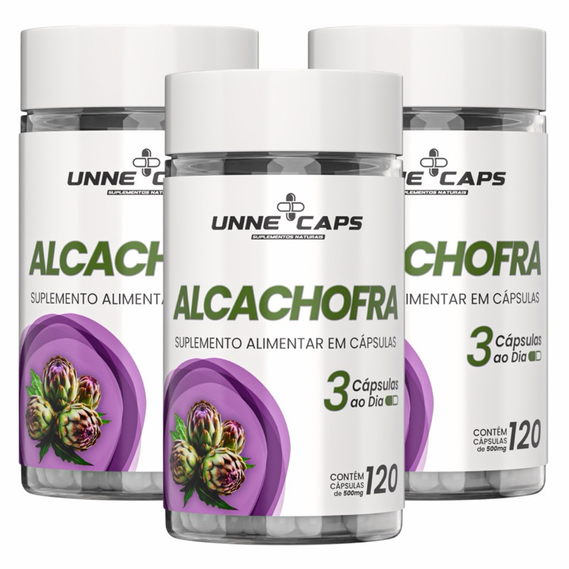 Alcachofra 120 Cápsulas 500mg Fórmula Natural Suplemento Alimentar — imagem 2 de 2