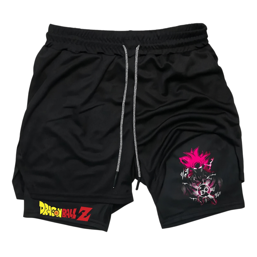 Short de compressão 2 em 1 premium com elastano modelos 3d Estampado Bermuda Masculina para academia