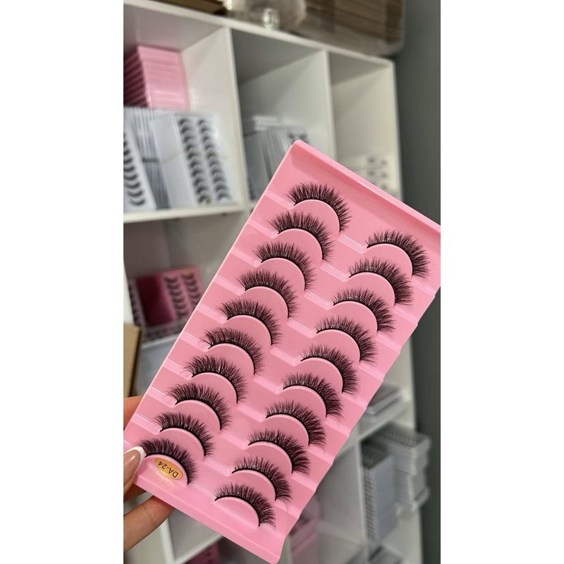 Cílio Posticos cartela com 10 pares DA24