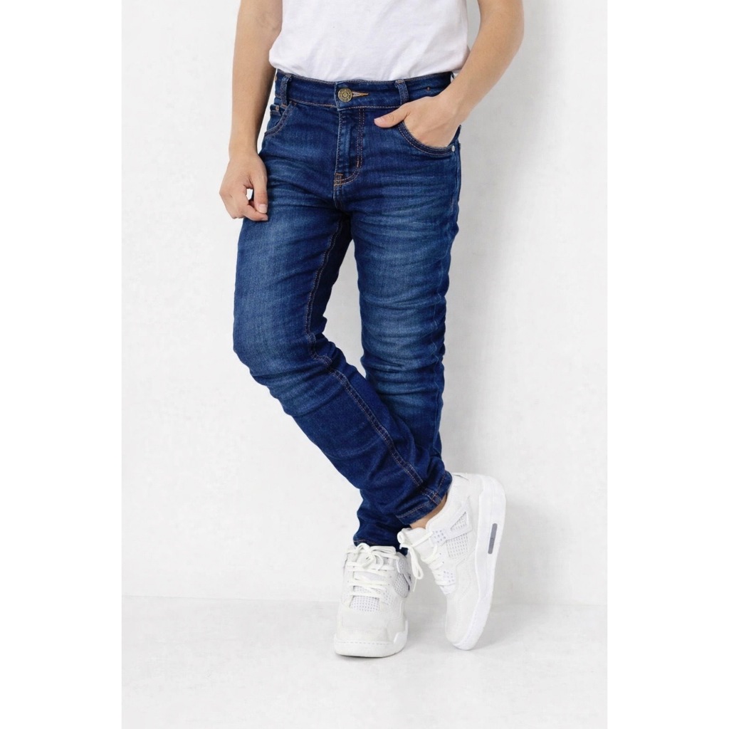 CALÇA JEANS INFANTIL Masculina tamanho 1 a 8 anos.