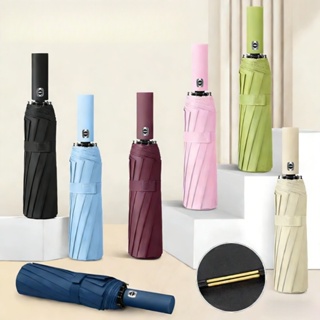Guarda Chuva Automático Abre E Fecha Reforçado Contra Vento Proteção Solar Blackout BEST em Oferta na Shopee