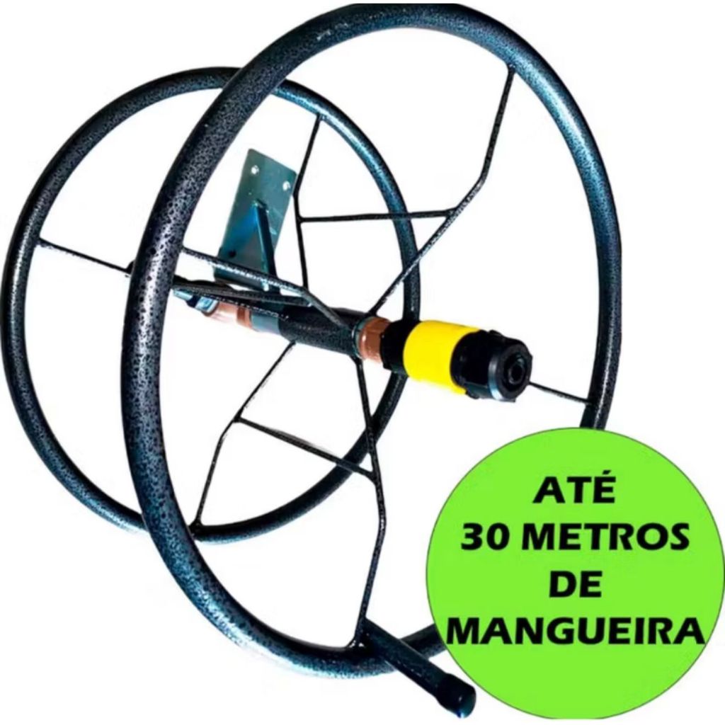 Enrolador de Mangueira de Jardim até 30 Metros