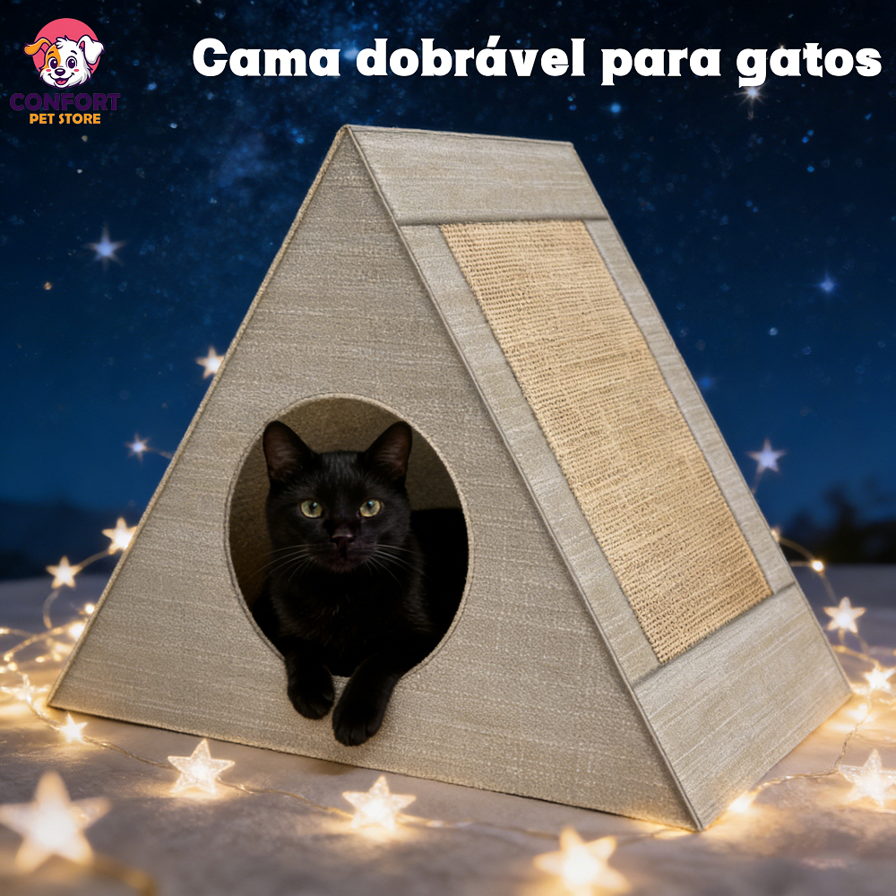 Cama para gato, arranhador, casinha de gato Para Casa Semi-Fechado Lavável