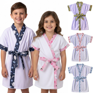 Roupão de Bebe Infantil Extra Macio Atoalhado Menino e Menina Toalha de Banho Estampado Unissex em Oferta na Shopee