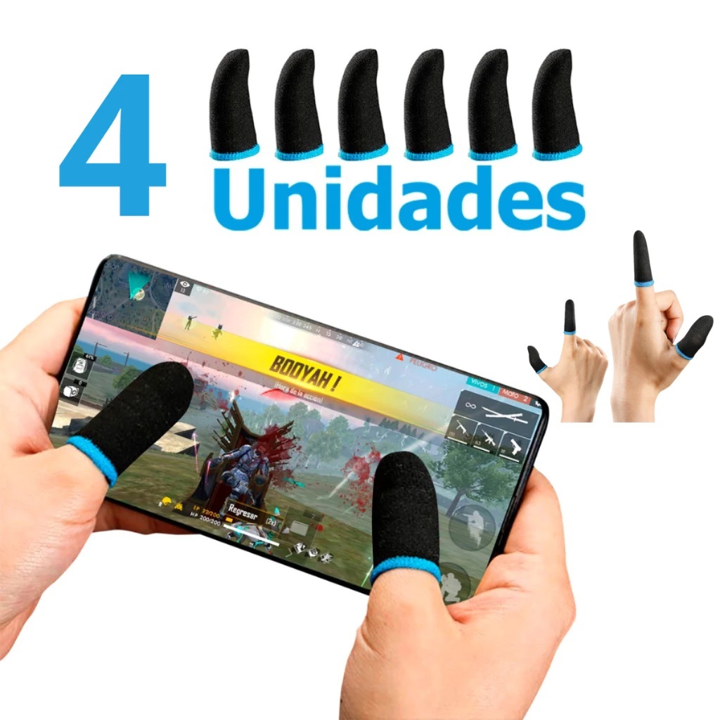 Capa de dedo do jogo controlador de jogo adequado para pubg lol anti suor risco tela toque dedo polegar capa luva em Oferta na Shopee