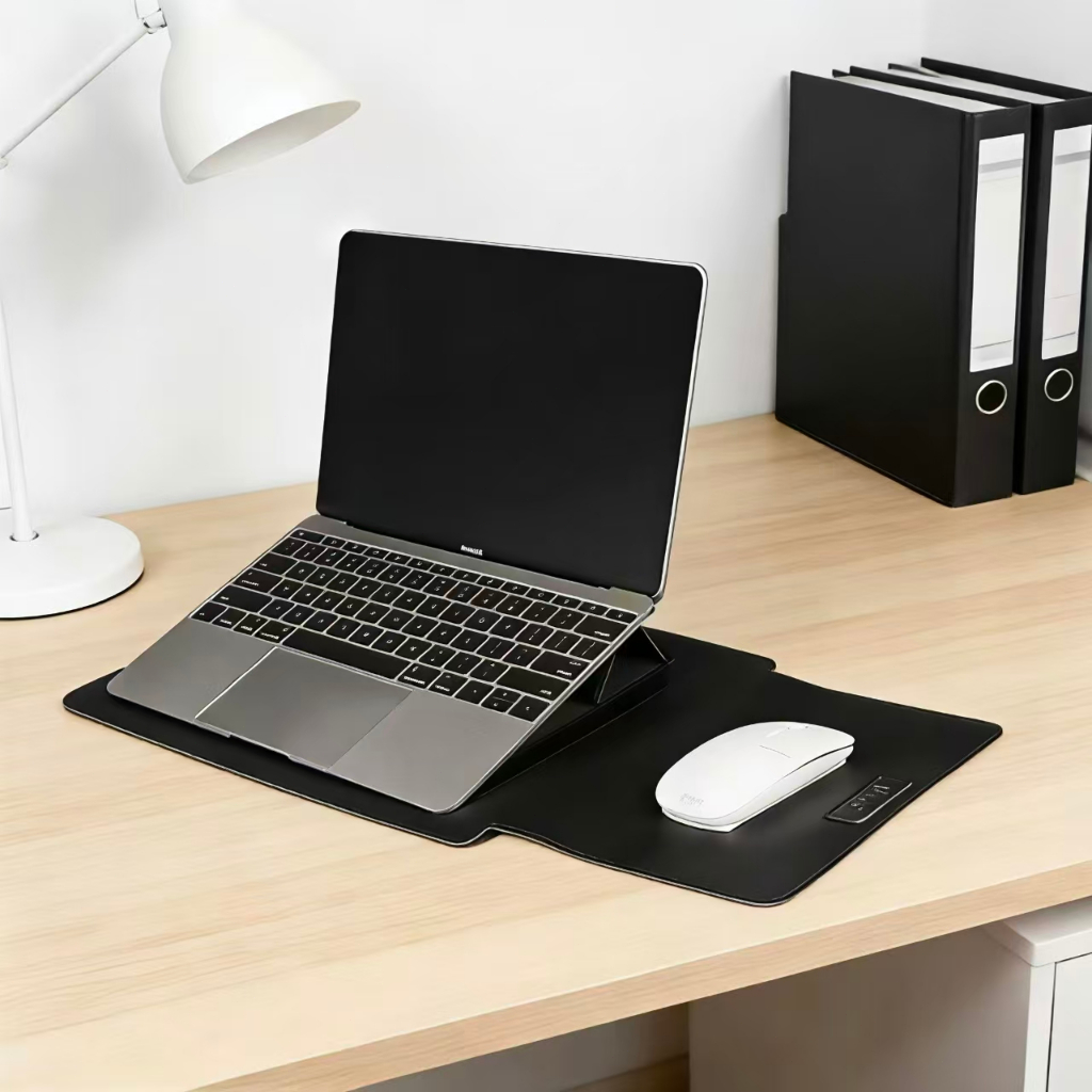 Capa de Laptop de Couro PU para Macbook Air M2 13 a 16 Polegadas Bolsa Multiuso para Estudo e Trabalho
